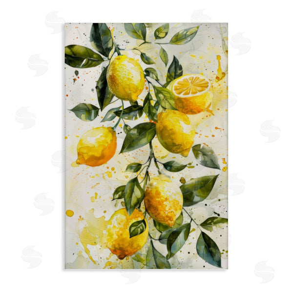 stupell industries LSR Design Studio | Lemon Watercolor Splashes