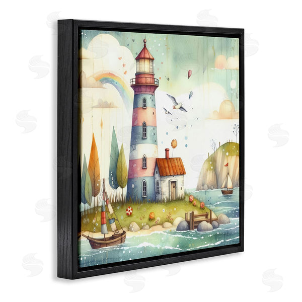 Stupell Industries LSR Design Studio | Lighthouse Cottage Scenery