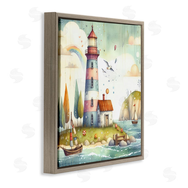 Stupell Industries LSR Design Studio | Lighthouse Cottage Scenery