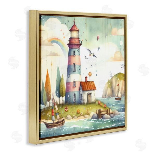 Stupell Industries LSR Design Studio | Lighthouse Cottage Scenery
