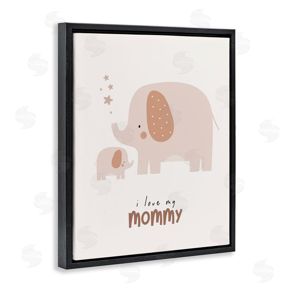 Stupell Industries LSR Design Studio | Love My Mommy Elephant Wall Art