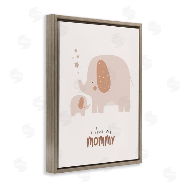 Stupell Industries LSR Design Studio | Love My Mommy Elephant Wall Art