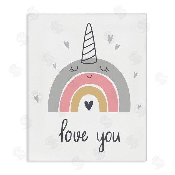 stupell industries LSR Design Studio | Love You Unicorn Rainbow Wall Art