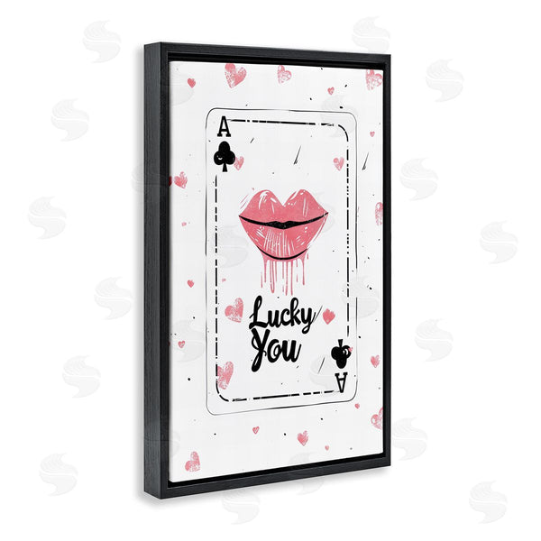 Stupell Industries LSR Design Studio | Lucky You Playing Card