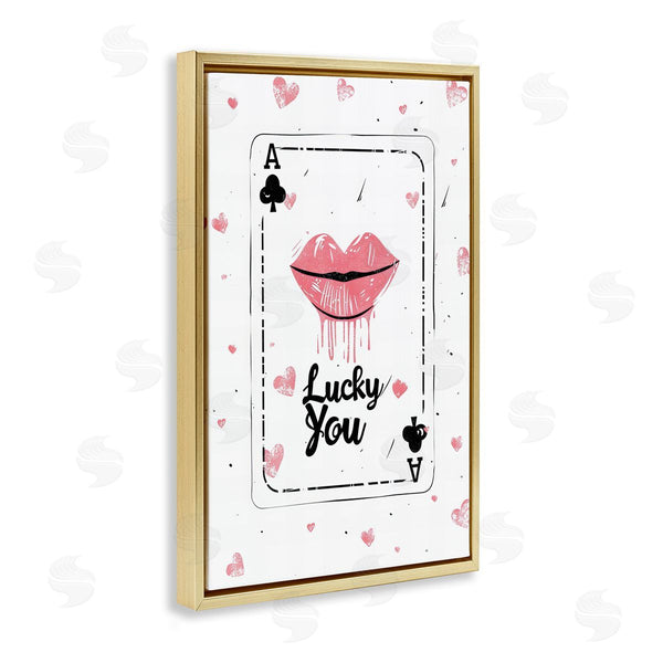 Stupell Industries LSR Design Studio | Lucky You Playing Card