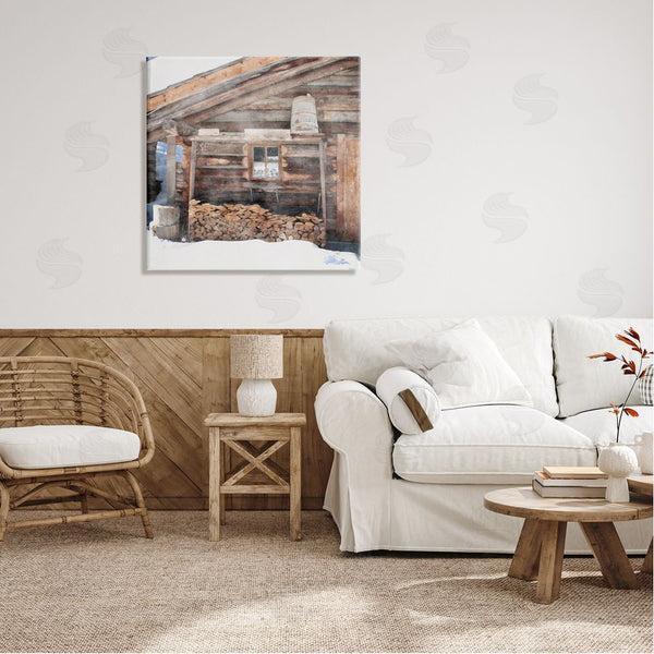 Stupell Industries LSR Design Studio | Lumber At Winter Cabin Wall Art