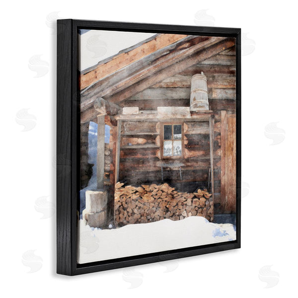 Stupell Industries LSR Design Studio | Lumber At Winter Cabin Wall Art