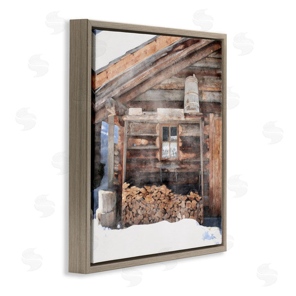 Stupell Industries LSR Design Studio | Lumber At Winter Cabin Wall Art
