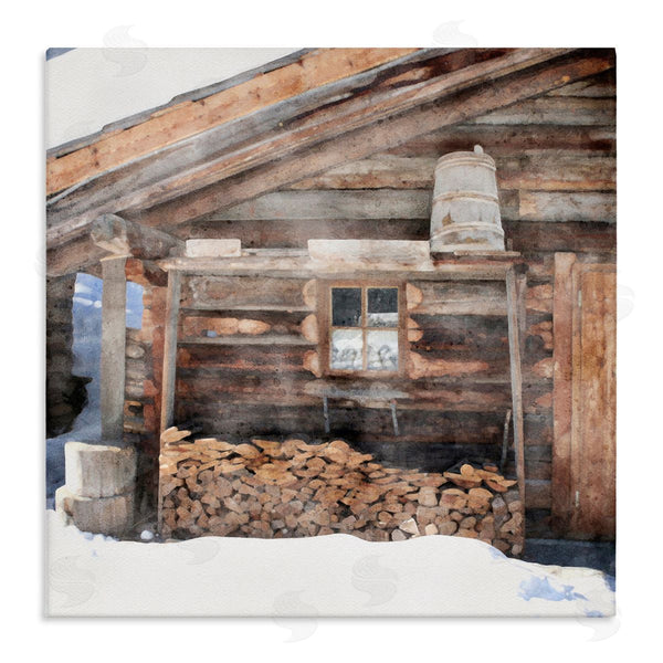 stupell industries LSR Design Studio | Lumber at Winter Cabin Wall Art