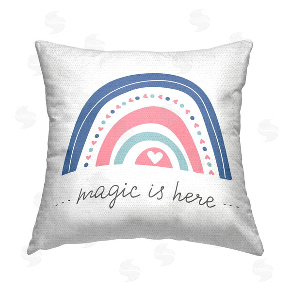 Stupell Industries LSR Design Studio | Magic Is Here Rainbow Printed Throw Pillow