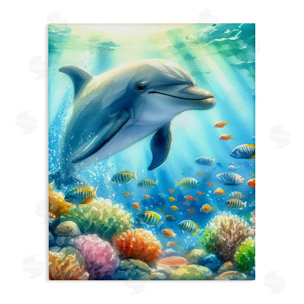 stupell industries LSR Design Studio | Majestic Dolphin Underwater