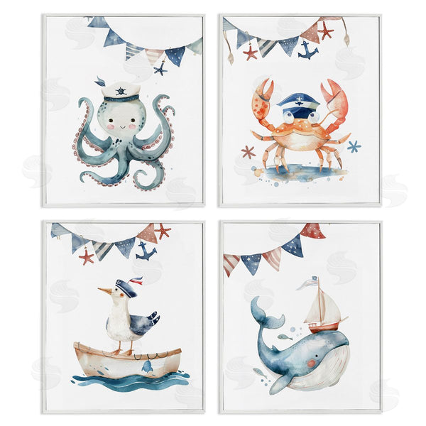 Stupell Industries LSR Design Studio | Maritime Sailor Animals Wall Art