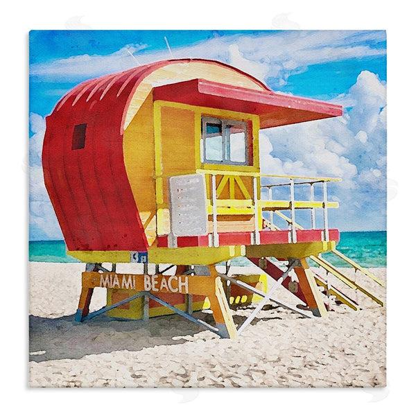 stupell industries LSR Design Studio | Miami Beach Hut Wall Art
