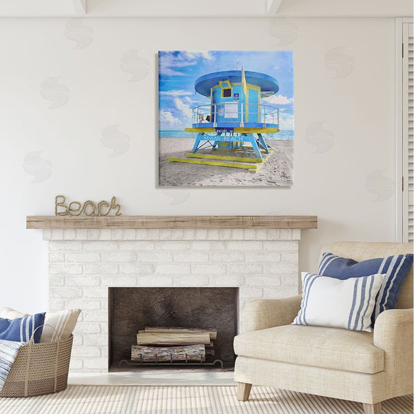 Stupell Industries LSR Design Studio | Miami Beach Summer Hut Wall Art