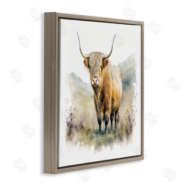 Stupell Industries LSR Design Studio | Modern Cow & Mountain
