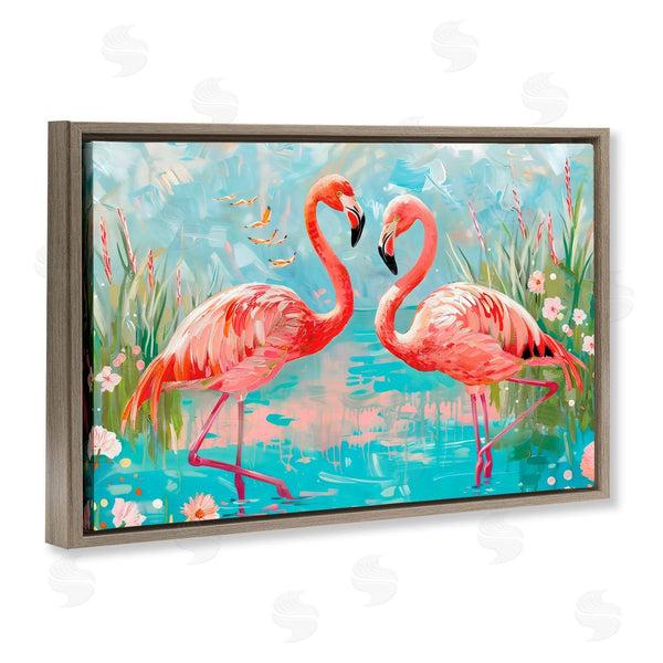 Stupell Industries LSR Design Studio | Modern Flamingo Love