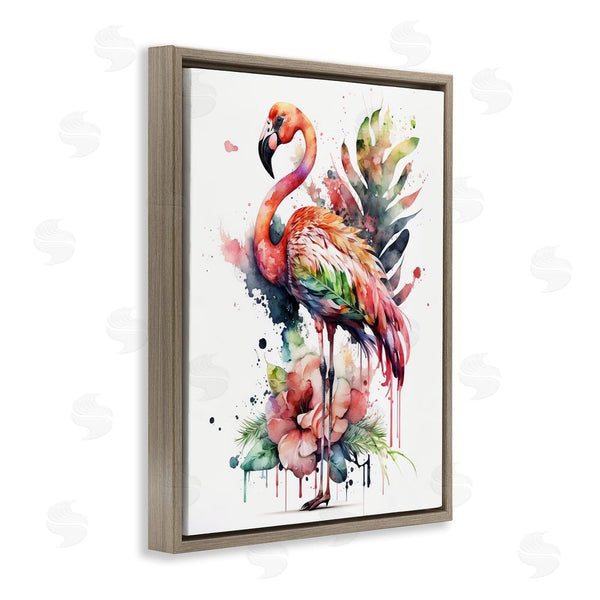 Stupell Industries LSR Design Studio | Modern Splash Flamingo Wall Art
