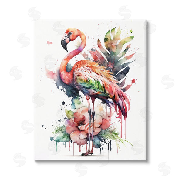 stupell industries LSR Design Studio | Modern Splash Flamingo Wall Art