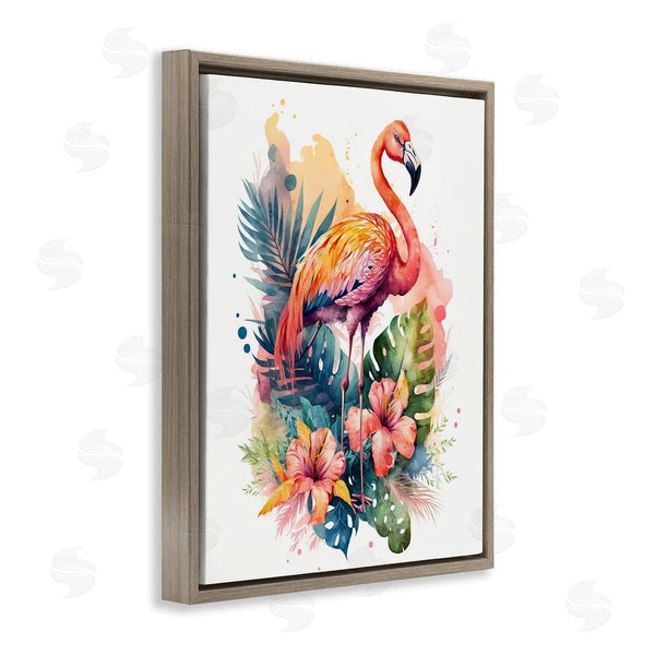 Stupell Industries LSR Design Studio | Modern Tropical Flamingo Wall Art