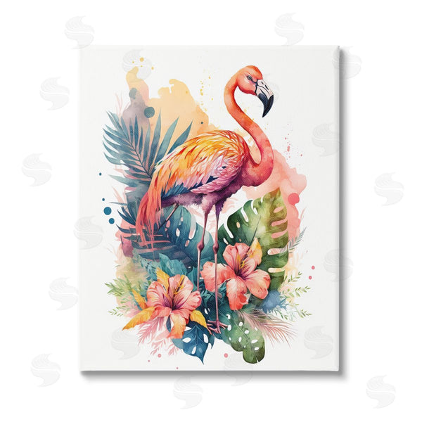 stupell industries LSR Design Studio | Modern Tropical Flamingo Wall Art