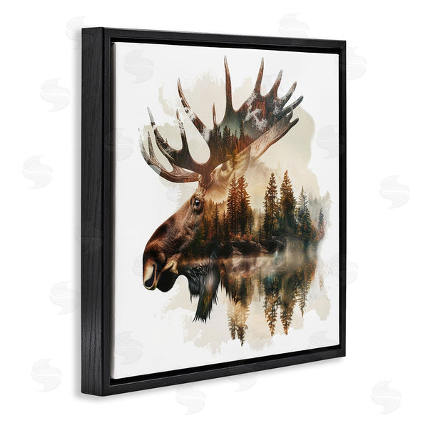 Stupell Industries LSR Design Studio | Moose Antlers Silhouette Wall Art