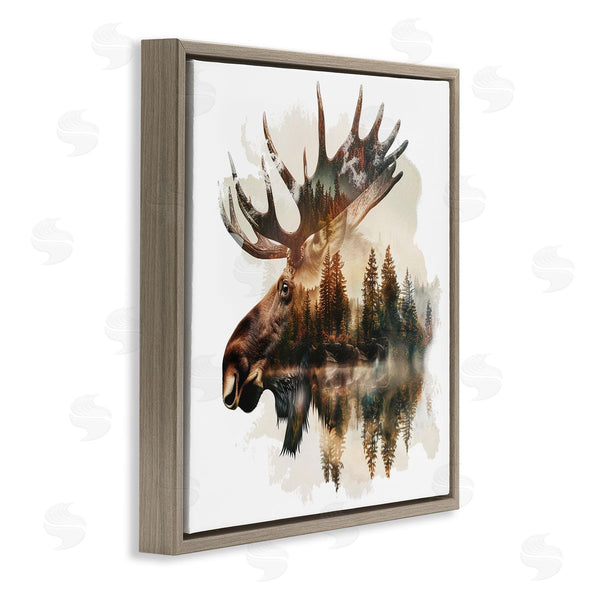 Stupell Industries LSR Design Studio | Moose Antlers Silhouette Wall Art