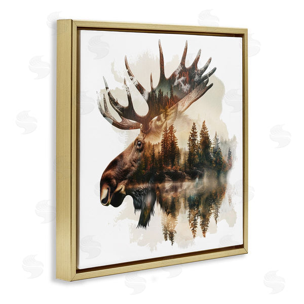 Stupell Industries LSR Design Studio | Moose Antlers Silhouette Wall Art
