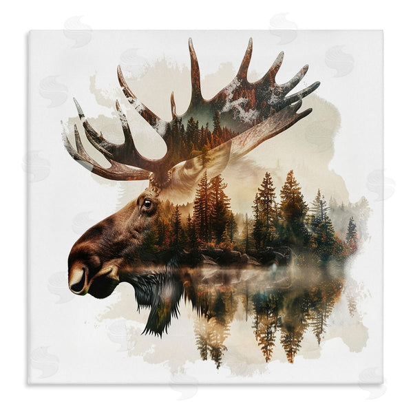 stupell industries LSR Design Studio | Moose Antlers Silhouette Wall Art
