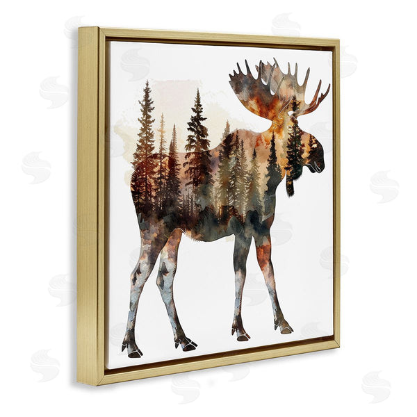 Stupell Industries LSR Design Studio | Moose Forest Silhouette