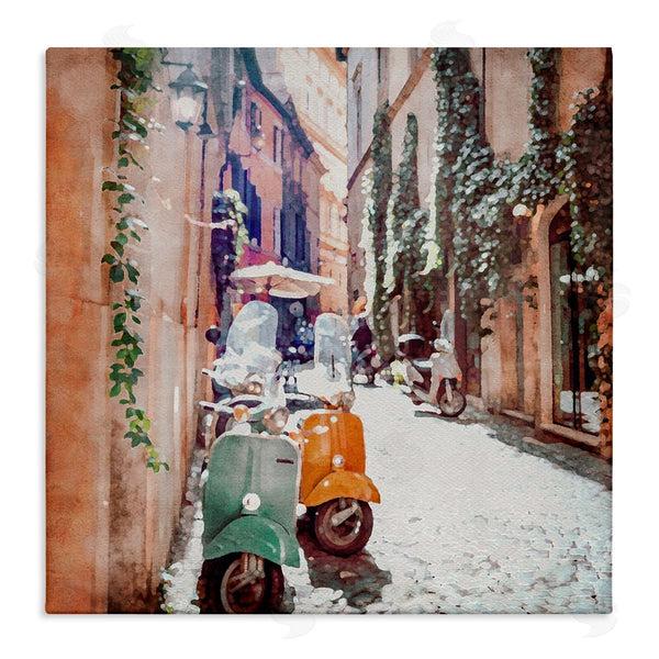 stupell industries LSR Design Studio | Mopeds on Italian Street Wall Art