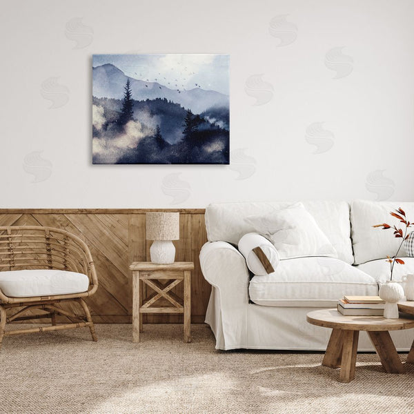 Stupell Industries LSR Design Studio | Mountain Landscape Watercolor Wall Art