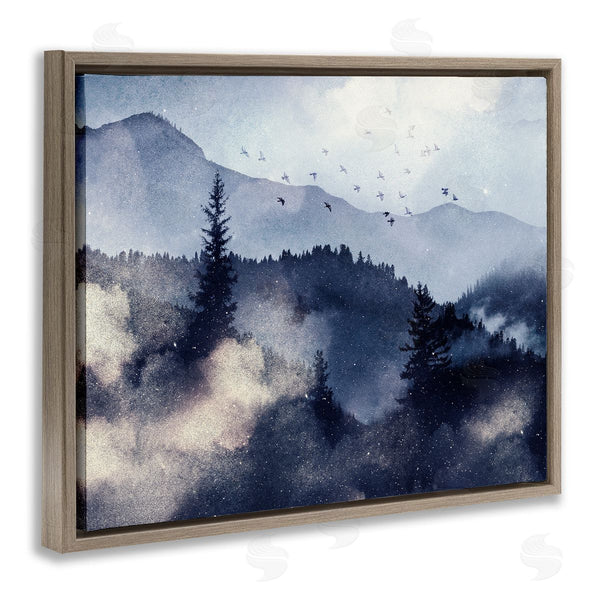 Stupell Industries LSR Design Studio | Mountain Landscape Watercolor Wall Art