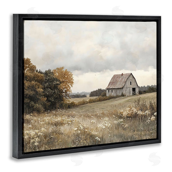 Stupell Industries LSR Design Studio | Muted Autumn Barn Meadow Wall Art