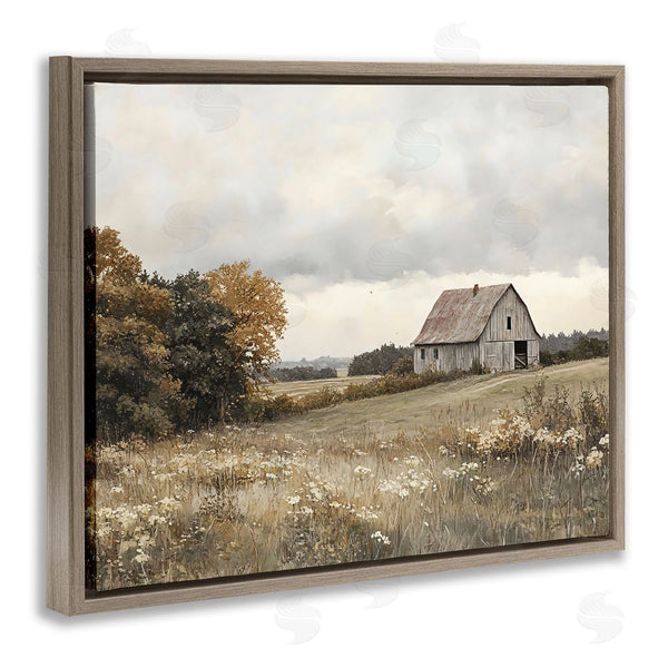 Stupell Industries LSR Design Studio | Muted Autumn Barn Meadow Wall Art