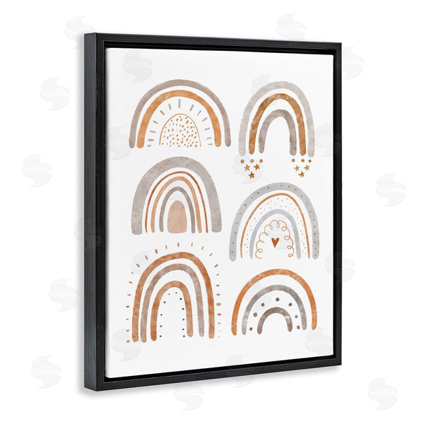 Stupell Industries LSR Design Studio | Muted Rainbows & Shapes Wall Art