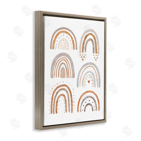 Stupell Industries LSR Design Studio | Muted Rainbows & Shapes Wall Art