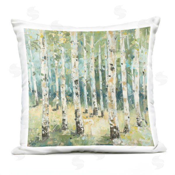Stupell Industries LSR Design Studio | Natural Birch Grove Printed Throw Pillow