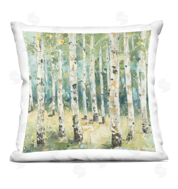 stupell industries LSR Design Studio | Natural Birch Grove Printed Throw Pillow