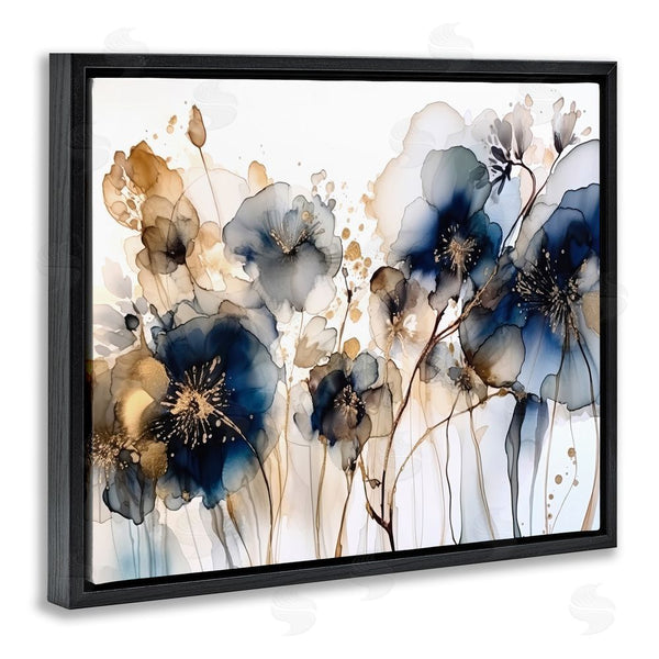 Stupell Industries LSR Design Studio | Navy & Gold Abstraction Wall Art