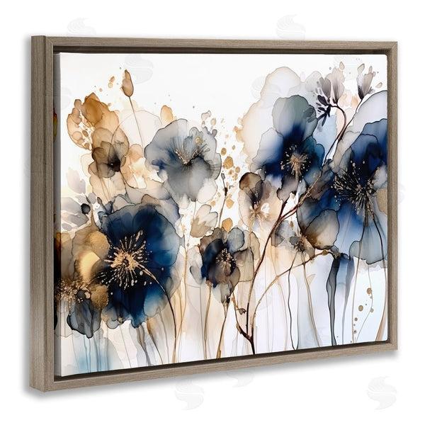 Stupell Industries LSR Design Studio | Navy & Gold Abstraction Wall Art