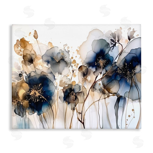 stupell industries LSR Design Studio | Navy & Gold Abstraction Wall Art