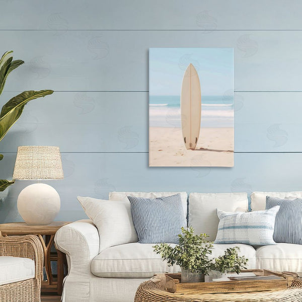 Stupell Industries LSR Design Studio | Neutral Centered Surfboard