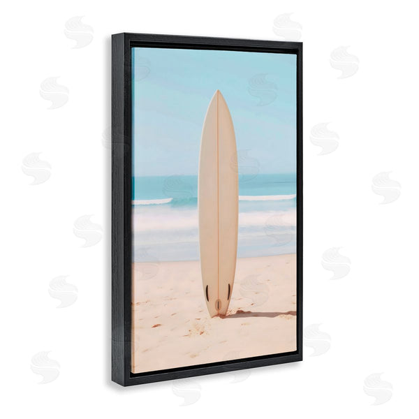 Stupell Industries LSR Design Studio | Neutral Centered Surfboard