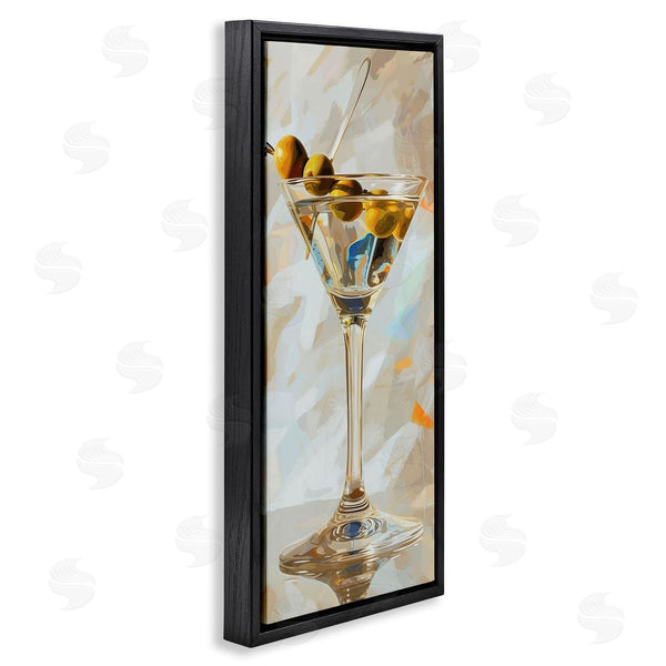 Stupell Industries LSR Design Studio | Neutral Tone Martini Wall Art