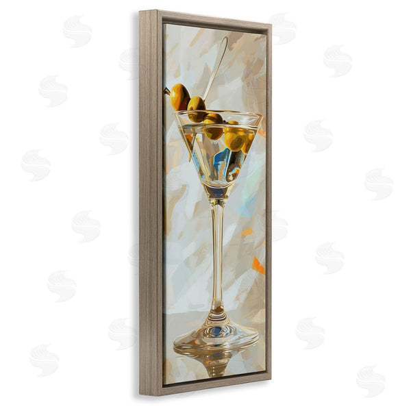 Stupell Industries LSR Design Studio | Neutral Tone Martini Wall Art