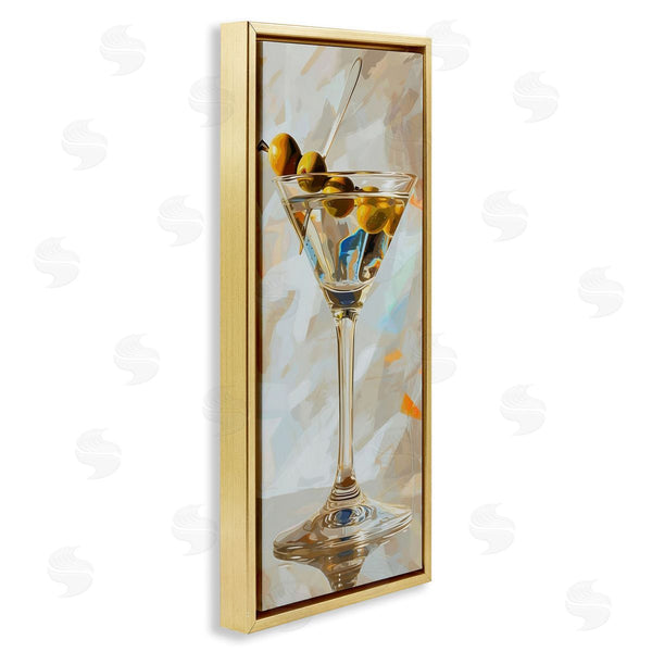 Stupell Industries LSR Design Studio | Neutral Tone Martini Wall Art