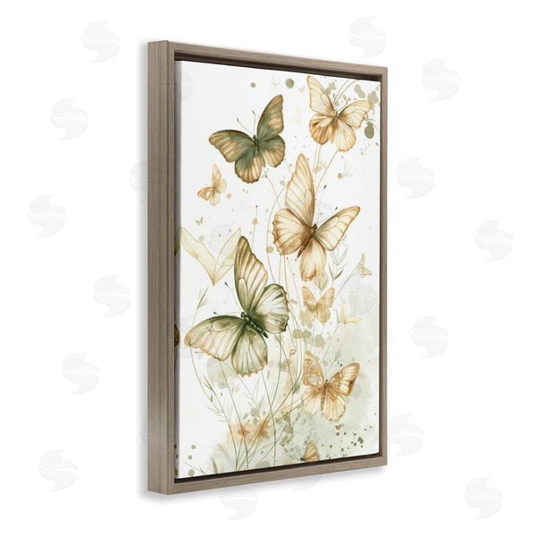 Stupell Industries LSR Design Studio | Neutral Watercolor Butterflies