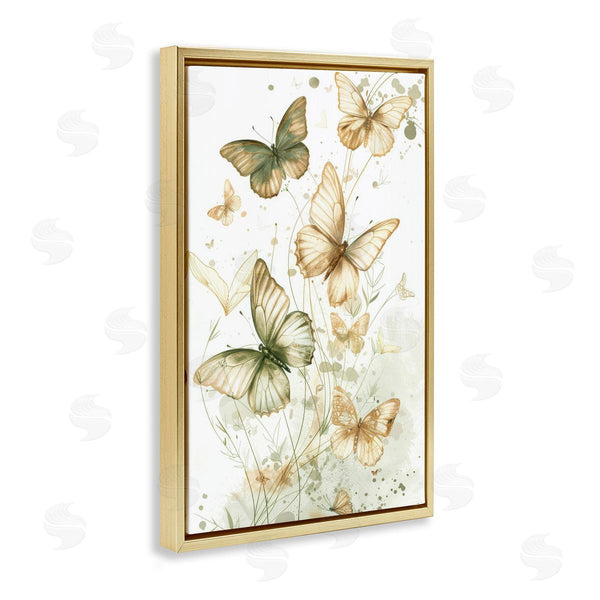Stupell Industries LSR Design Studio | Neutral Watercolor Butterflies