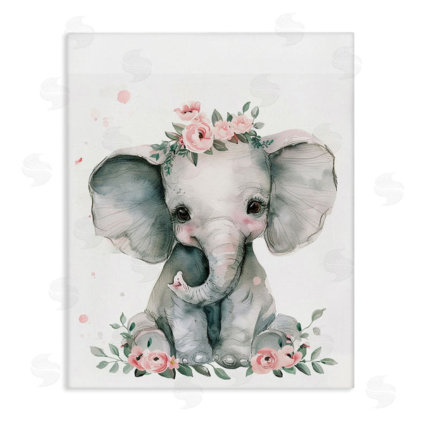 stupell industries LSR Design Studio | Nursery Floral Elephant