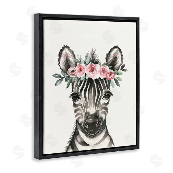 Stupell Industries LSR Design Studio | Nursery Floral Zebra